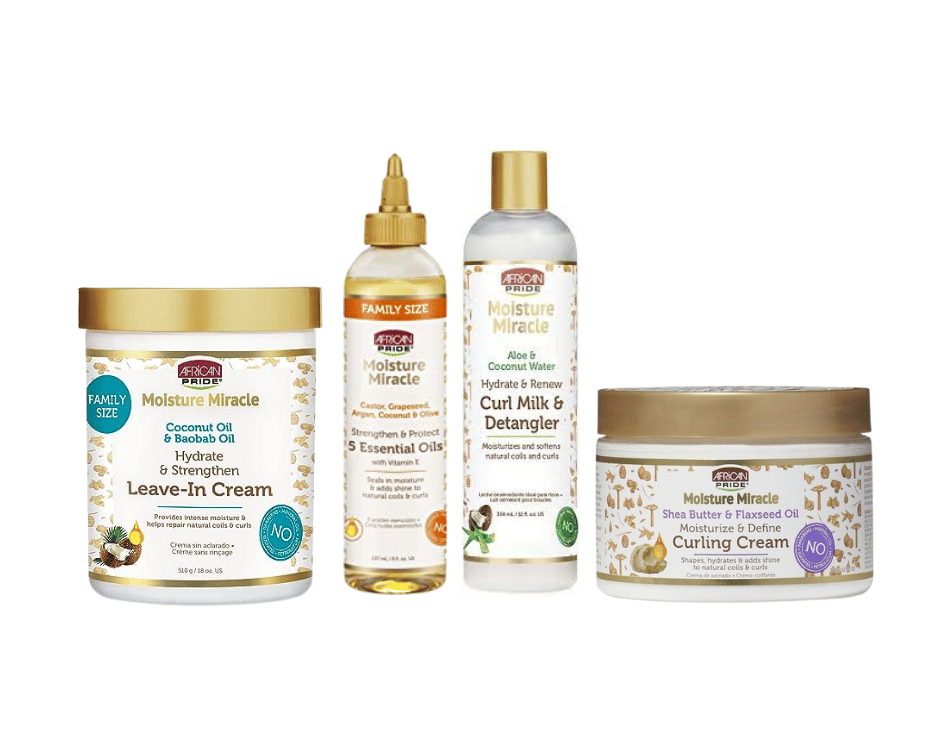 Kit de definición African pride 4 productos tamaño grande Dulce Afro