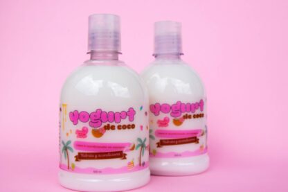 Yogurt de coco leave in acondicionador sin enjuague dulce afro hidratacion cabello afro cabello afro alisado cabello alisado cabello crespo cabello ondulado